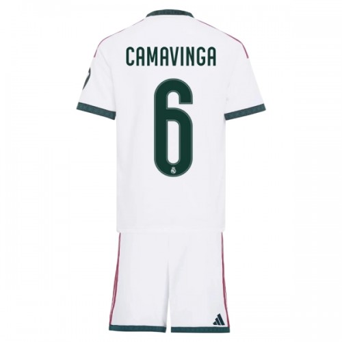 Dječji Dresovi Real Madrid Camavinga 6 Domaći 2026-27 - Kratki Rukavima Dječji Dresovi Real Madrid Camavinga 6 Domaći 2026-27 - Kratki Rukavima