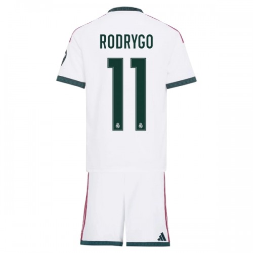 Dječji Dresovi Real Madrid Rodrygo 11 Domaći 2026-27 - Kratki Rukavima Dječji Dresovi Real Madrid Rodrygo 11 Domaći 2026-27 - Kratki Rukavima