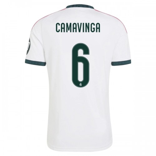 Dresovi Real Madrid Camavinga 6 Domaći 2026-27 - Kratki Rukavima Dresovi Real Madrid Camavinga 6 Domaći 2026-27 - Kratki Rukavima