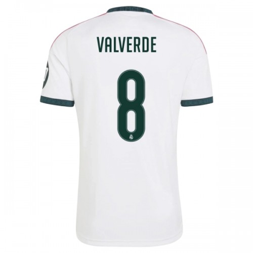 Dresovi Real Madrid Valverde 8 Domaći 2026-27 - Kratki Rukavima Dresovi Real Madrid Valverde 8 Domaći 2026-27 - Kratki Rukavima