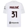 Dresovi AC Milan Pavlovic 31 Gostujući 2026-27 - Kratki Rukavima Dresovi AC Milan Pavlovic 31 Gostujući 2026-27 - Kratki Rukavima