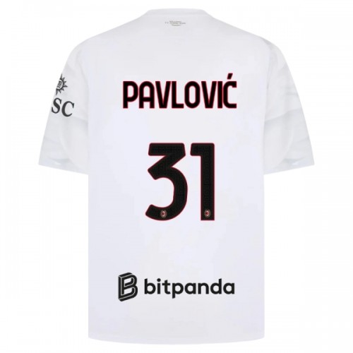 Dresovi AC Milan Pavlovic 31 Gostujući 2026-27 - Kratki Rukavima Dresovi AC Milan Pavlovic 31 Gostujući 2026-27 - Kratki Rukavima