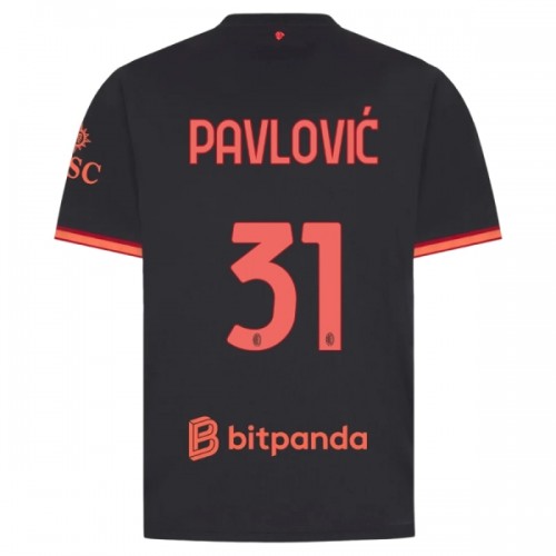 Dresovi AC Milan Pavlovic 31 Treći 2026-27 - Kratki Rukavima Dresovi AC Milan Pavlovic 31 Treći 2026-27 - Kratki Rukavima
