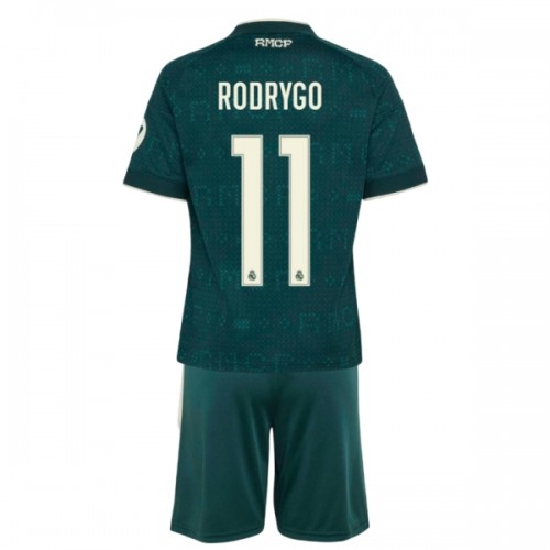 Dječji Dresovi Real Madrid Rodrygo 11 Gostujući 2026-27 - Kratki Rukavima Dječji Dresovi Real Madrid Rodrygo 11 Gostujući 2026-27 - Kratki Rukavima