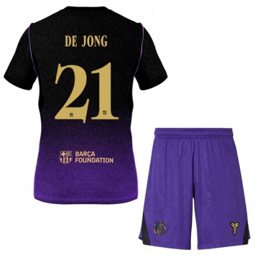 Dječji Dresovi FC Barcelona F. De Jong 21 Gostujući 2026-27 - Kratki Rukavima Dječji Dresovi FC Barcelona F. De Jong 21 Gostujući 2026-27 - Kratki Rukavima