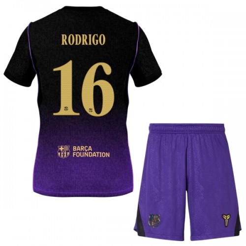 Dječji Dresovi FC Barcelona Rodrigo 16 Gostujući 2026-27 - Kratki Rukavima Dječji Dresovi FC Barcelona Rodrigo 16 Gostujući 2026-27 - Kratki Rukavima
