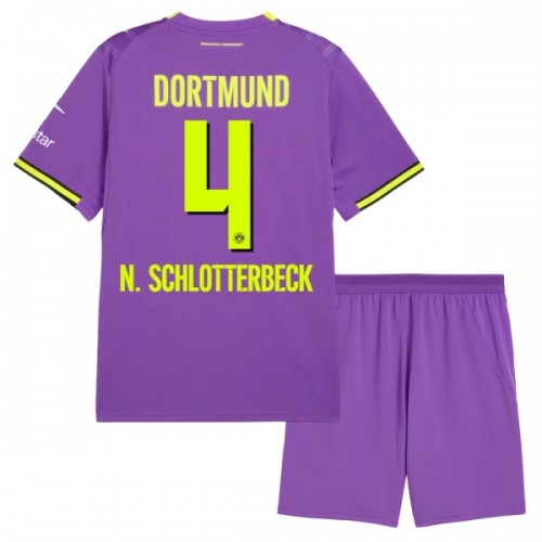 Dječji Dresovi Borussia Dortmund N. Schlotterbeck 4 Treći 2026-27 - Kratki Rukavima Dječji Dresovi Borussia Dortmund N. Schlotterbeck 4 Treći 2026-27 - Kratki Rukavima