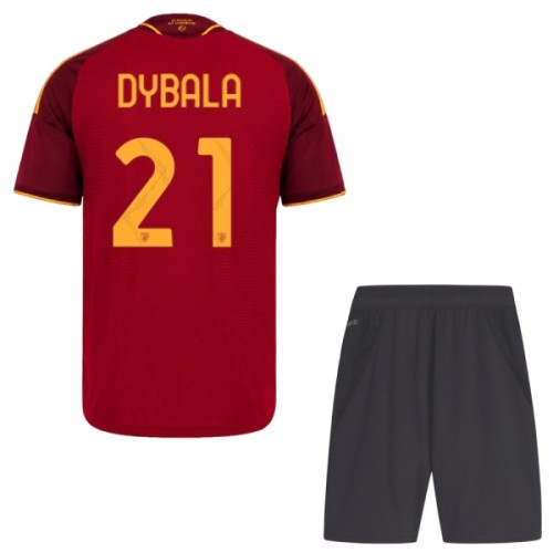 Dječji Dresovi AS Roma Dybala 21 Domaći 2026-27 - Kratki Rukavima Dječji Dresovi AS Roma Dybala 21 Domaći 2026-27 - Kratki Rukavima