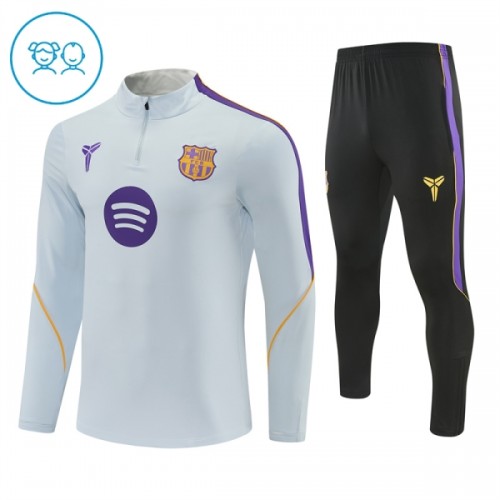Dječji Barcelona Komplet trenirke za trening 2026-27 Quarter-zip Bijela Dječji Barcelona Komplet trenirke za trening 2026-27 Quarter-zip Bijela