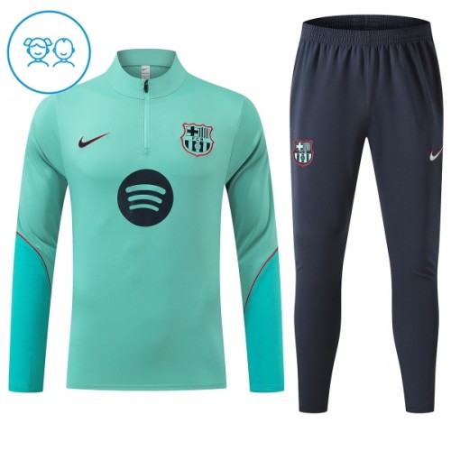 Dječji Barcelona Komplet trenirke za trening 2026-27 Quarter-zip Zelena Dječji Barcelona Komplet trenirke za trening 2026-27 Quarter-zip Zelena
