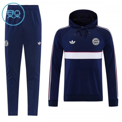 Dječji Bayern München Hoodie Komplet trenirke za trening 2026-27 Navy Dječji Bayern München Hoodie Komplet trenirke za trening 2026-27 Navy