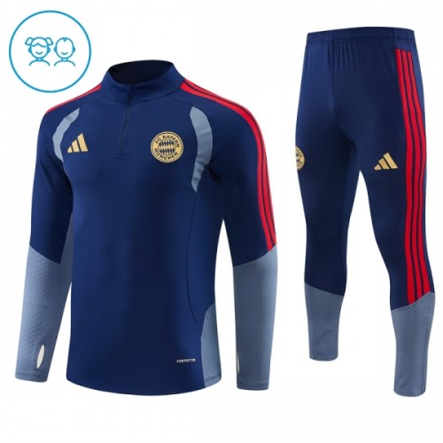 Dječji FC Bayern München Komplet trenirke za trening 2026-27 Quarter-zip Plava Dječji FC Bayern München Komplet trenirke za trening 2026-27 Quarter-zip Plava