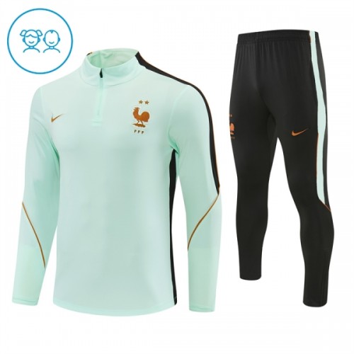 Dječji Francuska Komplet trenirke za trening 2026-27 Quarter-zip Bijela Dječji Francuska Komplet trenirke za trening 2026-27 Quarter-zip Bijela