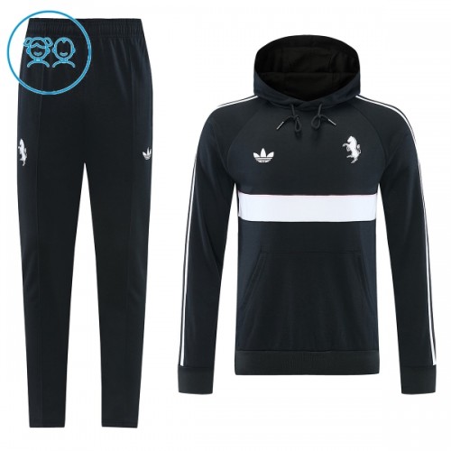 Dječji Juventus Hoodie Komplet trenirke za trening 2026-27 Crna Dječji Juventus Hoodie Komplet trenirke za trening 2026-27 Crna