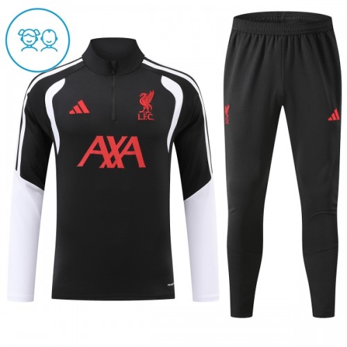 Dječji Liverpool Komplet trenirke za trening 2026-27 Quarter-zip Crna Dječji Liverpool Komplet trenirke za trening 2026-27 Quarter-zip Crna