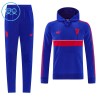 Dječji Manchester United Hoodie Komplet trenirke za trening 2026-27 Plava Dječji Manchester United Hoodie Komplet trenirke za trening 2026-27 Plava