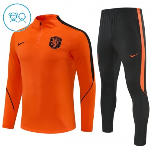 Dječji Nizozemska Komplet trenirke za trening 2026-27 Quarter-zip Naranča Dječji Nizozemska Komplet trenirke za trening 2026-27 Quarter-zip Naranča