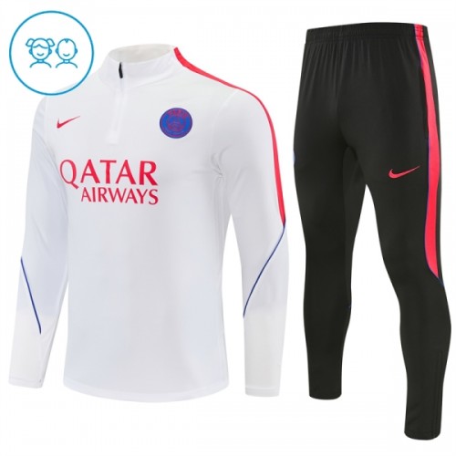 Dječji Paris Saint-Germain Komplet trenirke za trening 2026-27 Quarter-zip Bijela Dječji Paris Saint-Germain Komplet trenirke za trening 2026-27 Quarter-zip Bijela