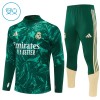 Dječji Real Madrid Komplet trenirke za trening 2026-27 Quarter-zip Zelena Dječji Real Madrid Komplet trenirke za trening 2026-27 Quarter-zip Zelena