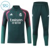 Dječji Real Madrid Komplet trenirke za trening 2026-27 Quarter-zip Zelena Dječji Real Madrid Komplet trenirke za trening 2026-27 Quarter-zip Zelena