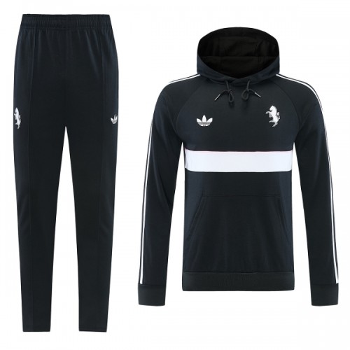 Juventus Hoodie Komplet trenirke za trening 2026-27 Crna Juventus Hoodie Komplet trenirke za trening 2026-27 Crna