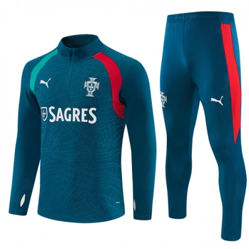 Portugal Komplet trenirke za trening 2026-27 Quarter-zip Plava Portugal Komplet trenirke za trening 2026-27 Quarter-zip Plava