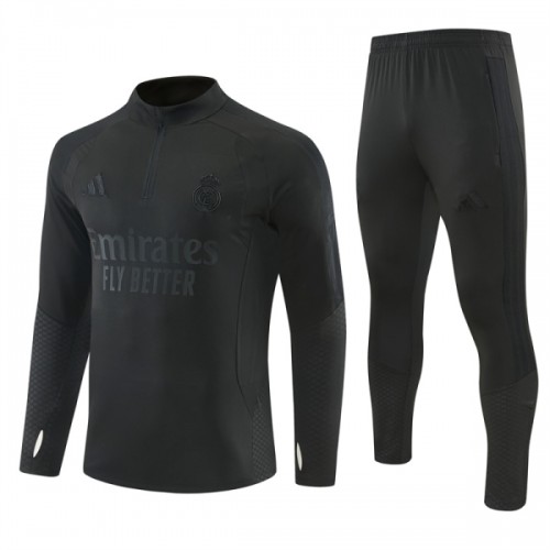 Real Madrid Komplet trenirke za trening 2026-27 Quarter-zip Crna Real Madrid Komplet trenirke za trening 2026-27 Quarter-zip Crna