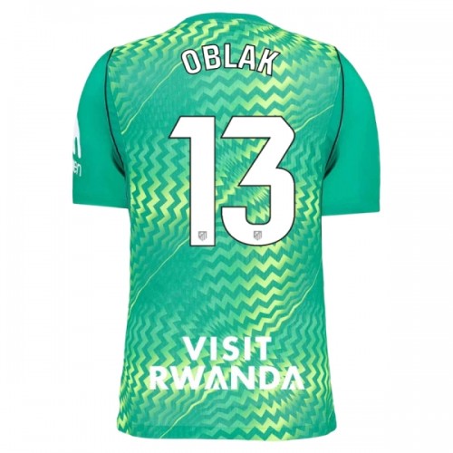Dresovi Atlético Madrid Oblak 13 Golmanski 2026-27 - Kratki Rukavima Zelena Dresovi Atlético Madrid Oblak 13 Golmanski 2026-27 - Kratki Rukavima Zelena