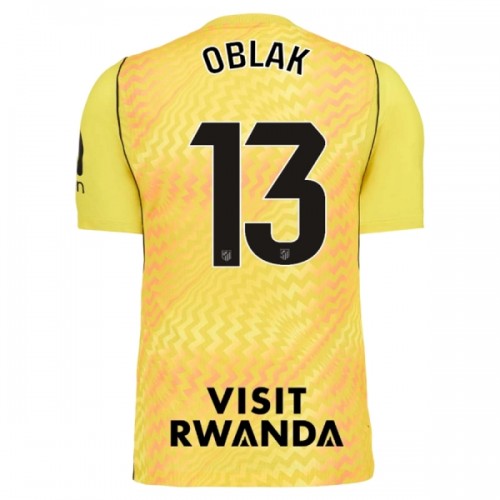 Dresovi Atlético Madrid Oblak 13 Golmanski 2026-27 - Kratki Rukavima Žuta Dresovi Atlético Madrid Oblak 13 Golmanski 2026-27 - Kratki Rukavima Žuta