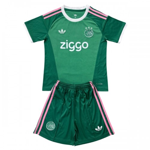 Dječji Dresovi Ajax Amsterdam Golmanski 2026-27 - Kratki Rukavima Zelena Dječji Dresovi Ajax Amsterdam Golmanski 2026-27 - Kratki Rukavima Zelena