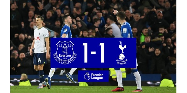 Premier liga: Tottenham 1-1 Everton u gostima, zamijenivši Manchester United na 4. mjestu